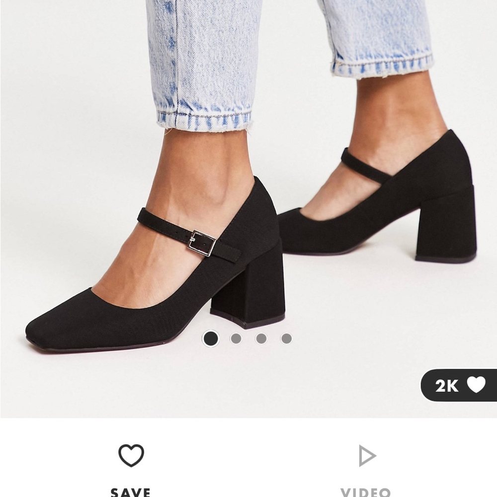 ASOS never worn block heeled Mary Jane heels